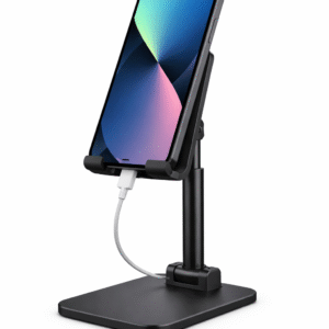 Desktop Phone Stand (Adjustable, Black)