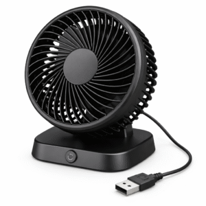 USB Desk Fan (Quiet, USB Powered)